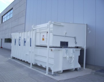 presa za sve vrste stišljivog otpada, veličina kontejnera 16 - 25 m3, prevoz sa rol kiperom
